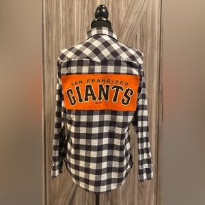Upcycled SF Giants flannel